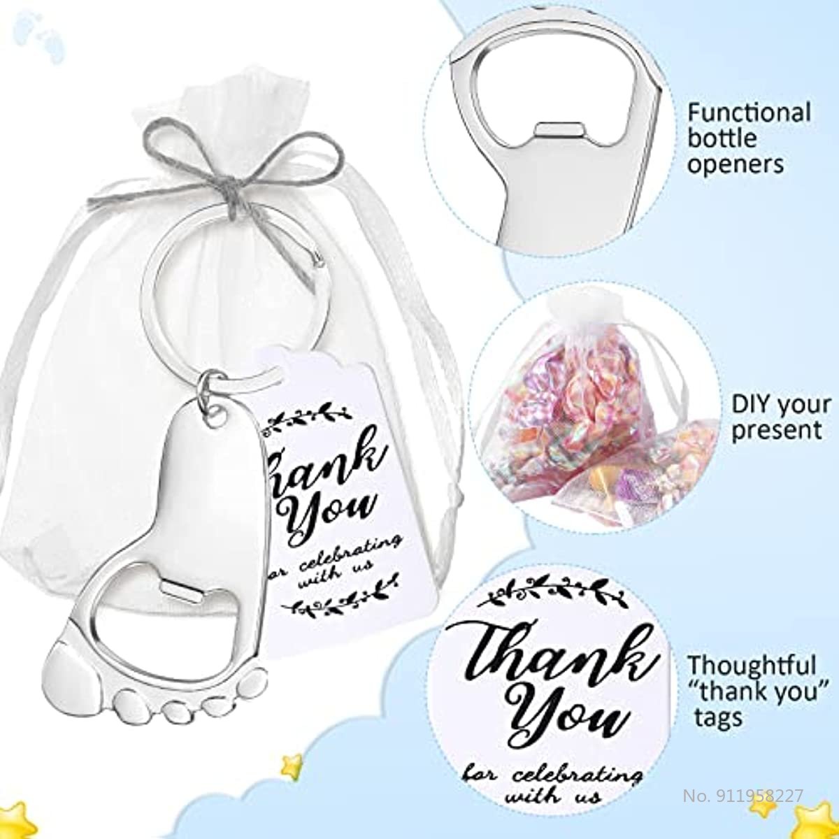 50-Piece Baby Footprint Key Ch - Zwitsal Baby Products review and price
